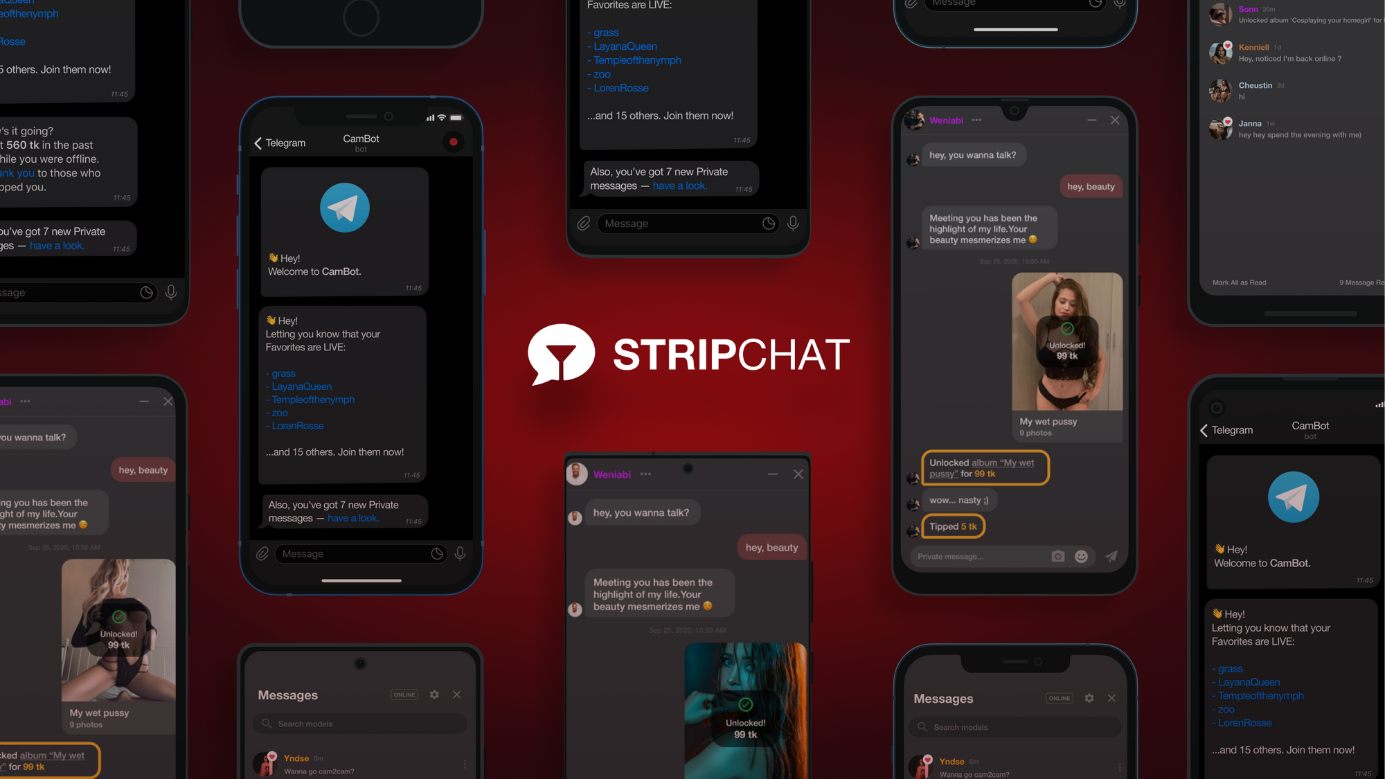 Interaction made intimate. Discover new Stripchat messenger!