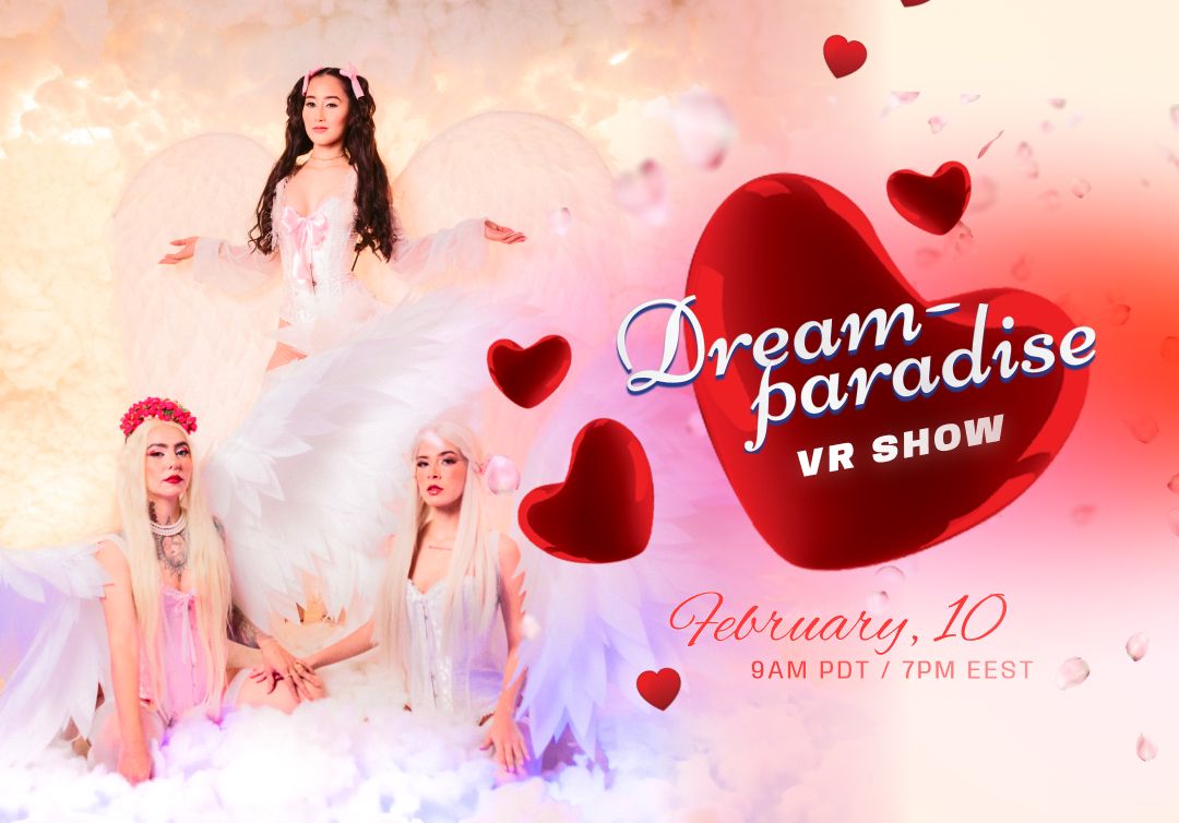 Valentine's day VR show on Stripchat